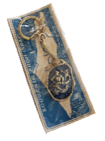 לוט של ארבעה מחזיקי מפתחות ממתכת ישראל שנות ה- 60, אריזה מקורית בצלאל גלגל המזלות זודיאק וינטאג'