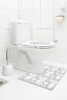 עיצוב איזור האסלה – מדבקה (39 ₪) שטיחון (88 ₪) סט (119 ₪) טוליפ  TIVA DESIGN