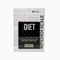 משקל מטבח דיגיטלי עם תזכורת Fucking Diet - מארז לא מושלם