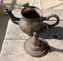 קומקום נחושת וינטג' מרוקאי חתום ואותנטי "Dar El Berrad" – פריט אספנות נדיר
