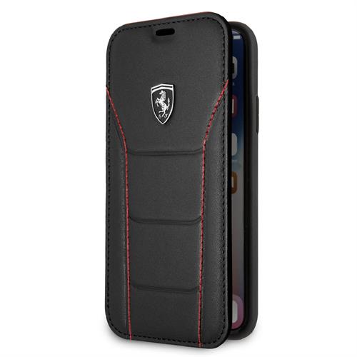 CG Mobile כיסוי ספר מעור לאייפון XS MAX בצבע שחור פרארי 488 רשמי