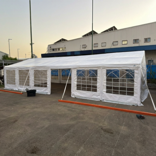 אוהל לאירועים בגודל 6X12 מטר קונסטרוקציה כפולה
