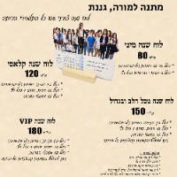 מתנה למורה / גננת. לוח שנה צורני עם תמונות של כל ילדי הכיתה