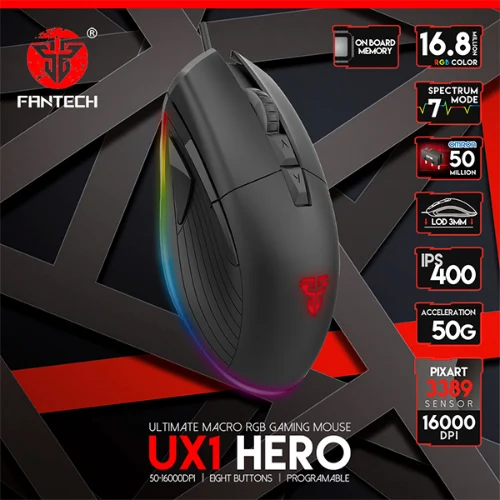 עכבר גיימינג FANTECH HERO UX1