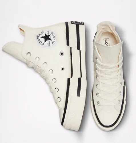 קונברס Converse נעלי סניקרס CHUCK 70 PLUS - לבן