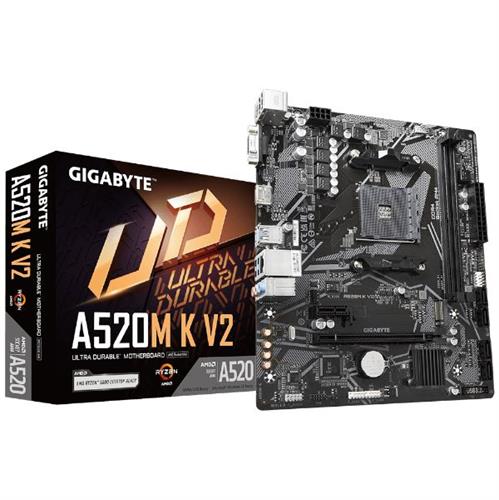 לוח אם Gigabyte AMD A520M K V2 rev 1.1 DDR4 For AM4
