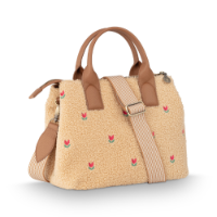 Cross Body דגם TEDDY SAND בינוני רצועה מתכווננת |26.5x14x22 ס"מ