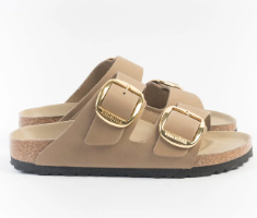 BIRKENSTOCK - Low sandals 1030395 - Tobacco brown Big buckle