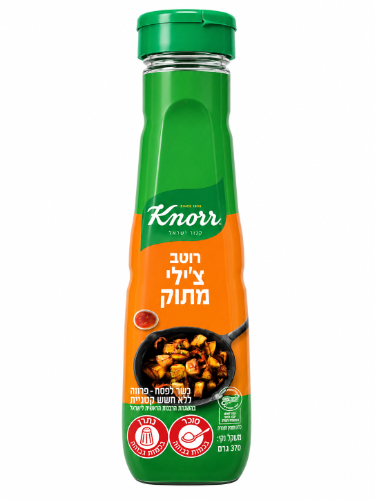 רוטב צ׳ילי מתוק ללא גלוטן 370 מ"ל - קנור