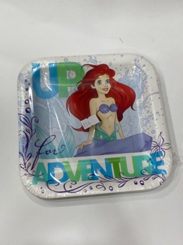 צלחות בת הים מרובע 8 יח