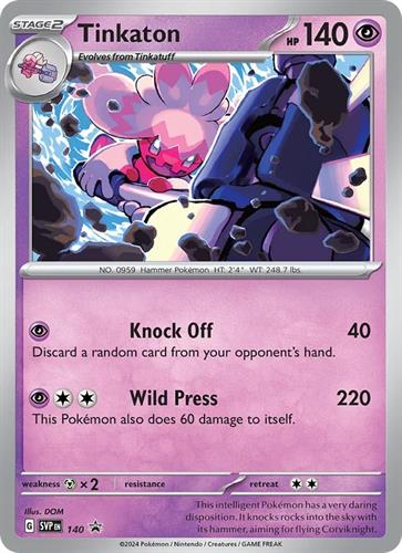 קלף בודד single פוקימון - tinkaton - Scarlet & Violet Promos - 140