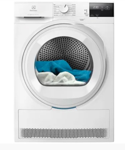 מייבש כביסה 8 ק"ג Heat Pump דגם EDH6283BM אלקטרולוקס Electrolux לבן