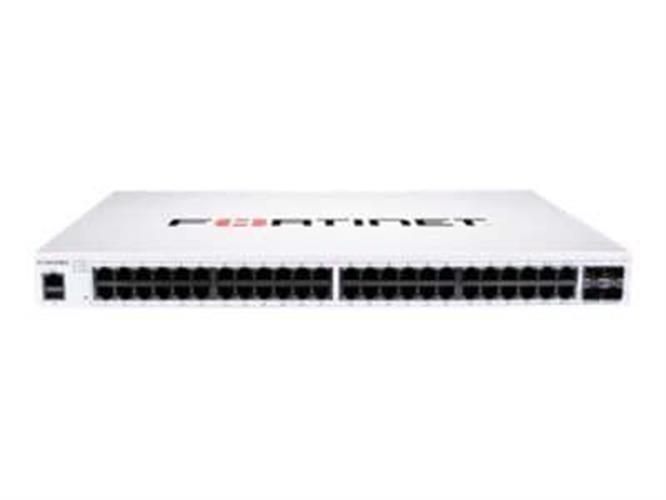מתג רשת Fortinet FortiSwitch 148F FPOE 48 Port 740W 4 SFP Plus