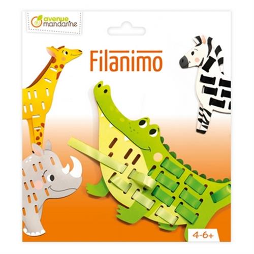 ערכת שזירה - 4 חיות בר + 23 סרטים ב 5 צבעים | מנדרין ^