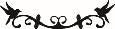 עיטור ניטרלי עם ציפורים - שלט לדלת בכתב דפוס