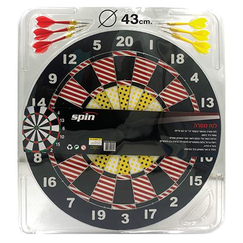 $$לוח מטרה עם 6 חצים SPIN