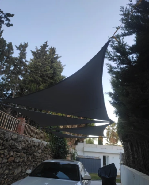 חוות דעת - רשת צל משולשת מונעת קרינת שמש UV