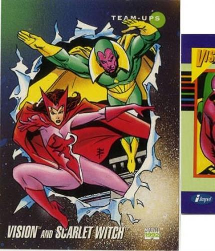 קלף בודד מארוול marvel - vision & scarlet witch - Universe Series 3 - 85