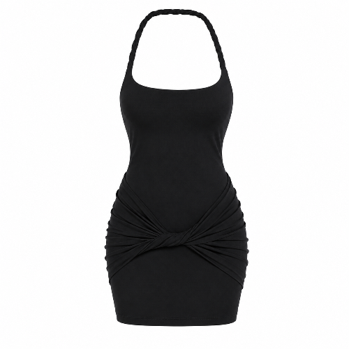 ROPE DRESS- BLACK