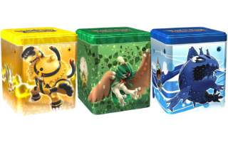 Pokemon TCG Stacking Tin 22Q1 מארז פוקימון קלפים מקוריים בקופסת פח