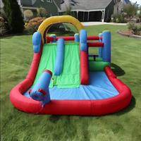 מתנפח מים גדול מסלול מגלשות המים W5530 מבית Jumpy Jump