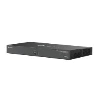 מערכת הקלטה 32 ערוצים Vigi NVR4032H – מכשיר הקלטה שחור עם חיבורי USB וסמל HDMI בחזית