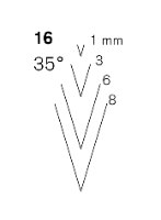 מפסלת ישרה מס 16 V