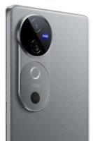 סמארטפון VIVO V40 5G אפור – גב הסמארטפון האפור עם מודול המצלמה הכפול ועדשות ZEISS טעינה מהירה