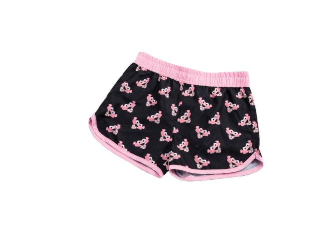 מכנס בוקסר בגד ים ורוד/שחור הפנתר הורוד לבנות YNC Pink Panther Boxer Short Swimsuit Panty for Girls