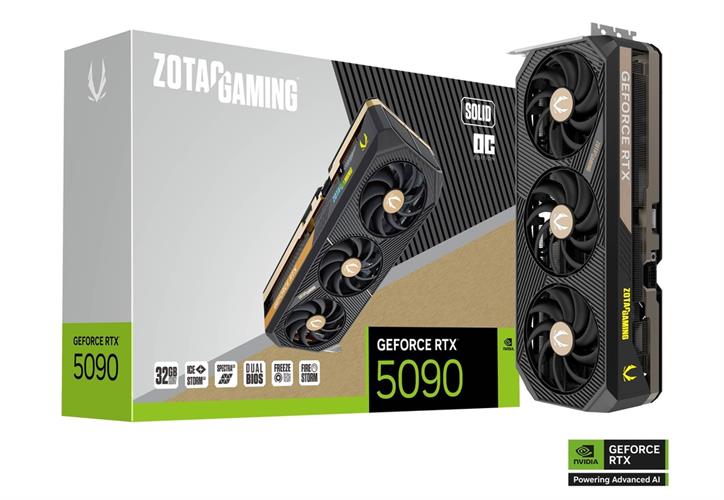 כרטיס מסך ZOTAC GAMING GeForce RTX 5090 SOLID OC