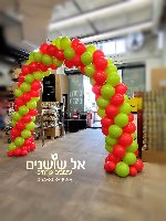 עיצוב קשת בלונים ספירלה