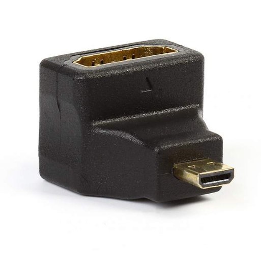 מתאם זוויתי HDMI נקבה לחיבור Micro HDMI זכר