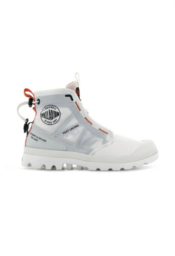 PALLADIUM | פלדיום- PALLADIUM PAMPA TRAVEL LITE STAR WHITE | לבן שילוב כתום | גברים
