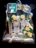 זוג פמוטי מירון m מכסף טהור בתוספת עיצוב פרחים יוקרתי- קלן