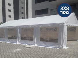 אוהל נגד גשם במידה 3X8 מטר משלוח חינם
