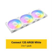 מאווררים למארז ANTEC Connect C120 ARGB WHITE 3PK