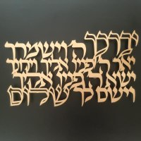 ברכת  הכהנים  ממתכת .  ברכת אהרון שלט לקיר