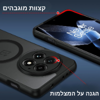 כיסוי מט שחור עם תמיכה ב-Magsafe למכשיר ואן פלוס OnePlus 13 5G