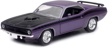 ג'אדה - פינק סליפס  פלימות' -  JADA Pink Slips 1973 Plymouth Barracuda Diecast Vehicl 1:24