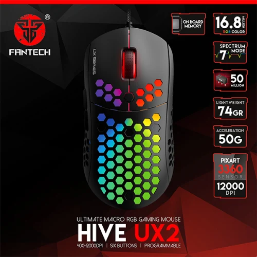 עכבר גיימינג FANTECH HIVE UX2