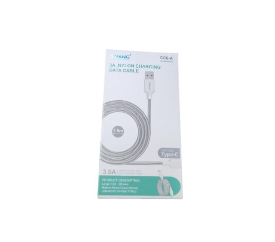 כבל TYPE C כניסת USB | אורך 1.5 מטר | 3A