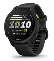שעון דופק חכם בצבע שחור Garmin Forerunner 70 – GPS שעון חכם שחור בודד עם מסך דיגיטלי מואר בלבן