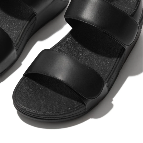 Fit Flop Lulu Adjustable Back-Strap Sandals Black פיט-פלופ סנדלי נשים שחור
