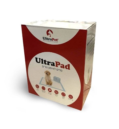 פדים לאימון גורים 55X55 ס"מ 100 יח' | UltraPad