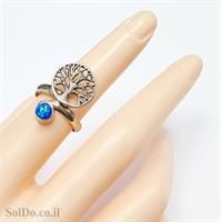 טבעת עץ החיים מכסף משובצת אופאל  RG6099 | תכשיטי כסף 925 | טבעות כסף