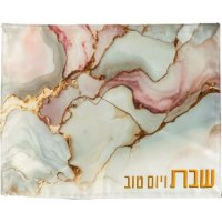 כיסוי חלה שיש ורוד