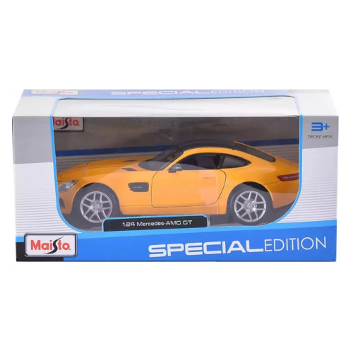 דגם מכונית מרצדס - Maisto 1:24 Mercedes-Benz AMG GT YELLOW