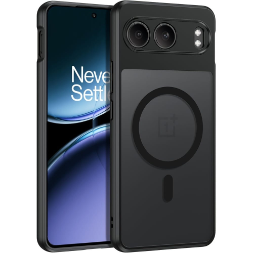 כיסוי מט שחור עם תמיכה ב-Magsafe למכשיר ואן פלוס OnePlus Nord 4 5G