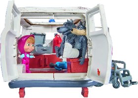 מאשה והדב - ערכת משחק אמבולנס Simba: Masha And The Bear Ambulance Playset