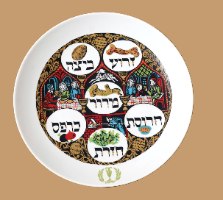 צלחת פסח עשויה פורצלן, נעמן עם לוגו של שמן, ישראל שנות ה- 60 וינטאג', ישראליאנה